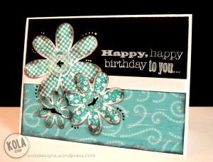 BW with a pop of Lagoon!