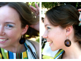 DIY Record Earrings {for that 70’s&nbsp;Wedding}